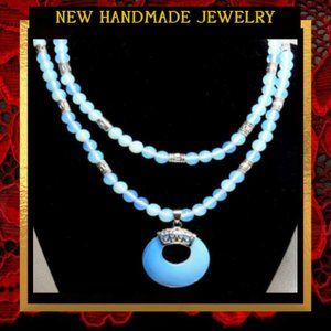 Opalite Gemstone Double Necklace #560